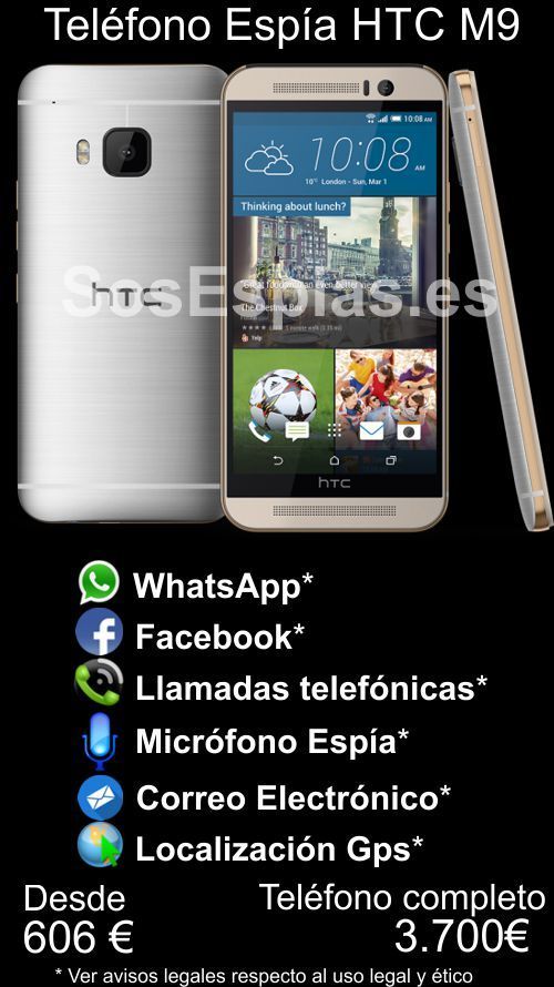 Teléfono Espía Htc One M9