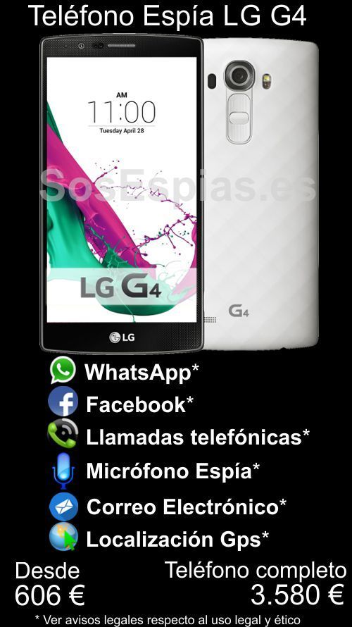 Teléfono Espía Lg G4 Android